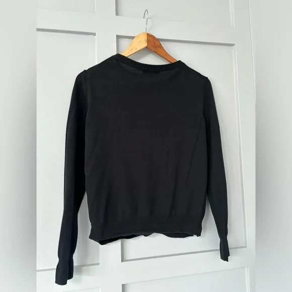 Joe Fresh Basic Black Button Down Cardigan - Picture 4 of 4